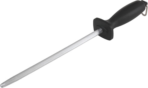 Smith’s 9-Inch Sharpening Steel – High-Carbon Steel Knife Sharpener – Hanging Hook – Protective Hand Guard – Quick Straight Blade Sharpening...