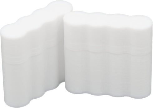 Slimline AAA Battery Case, Soft Durable Material - Pack of 2 (Holds 4 Batteries)...