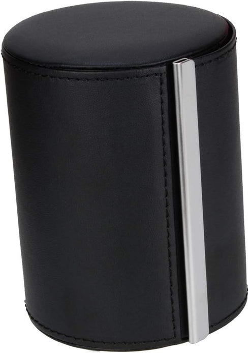 Neck Tie Box Formal Cylinder Men's Classy Necktie Travel Storage Case (Black)...