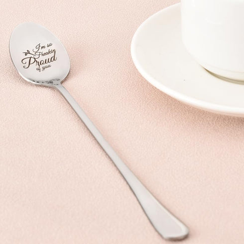Funny Inspirational Gifts for Women Men Friends Tea Coffee Spoon Gifts for Daughter Son Graduation Motivation Gifts for Best Friend Friendship Enc...