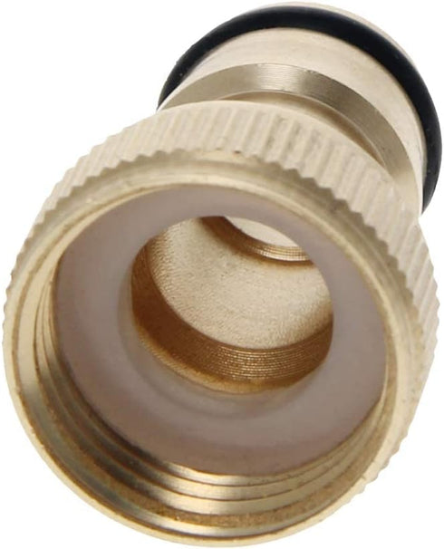MroMax Brass Faucet Tap Quick Connector G1/2 Female Thread Hose Pipe Socket Adapter Fitting for Garden Irrigation System 1Pcs...