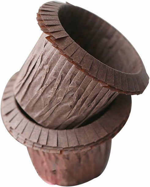 Cupcake Liners Baking Muffin Paper Baking Cups for Weddings, Birthdays, Baby Showers (Brown 30pcs)...