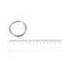 uxcell Stainless Steel O Rings, 3pcs 50mm(1.97") Outer Dia. 5mm Thickness Multi-Purpose Metal Welded O-rings Round Rings for Hardware Luggage Acce...