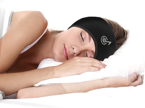 Sleep Wired Headphones Stereo with Headband Ultra Thin Speakers.Perfect for Men or Women Side Sleeper,Sports,Air Travel,Meditation (Black)...