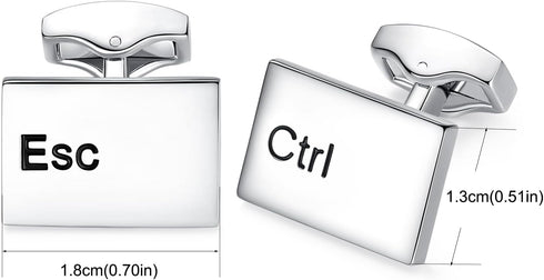 HONEY BEAR Computer Ctrl Esc Keys Cufflinks for Mens Shirt Wedding Business Gift...