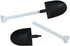 50pcs Disposable Plastic Dessert Cake Scoop Shovel Shape Mini Ice Cream Spoon Pudding Dessert Spoons Party Supplies, Black...