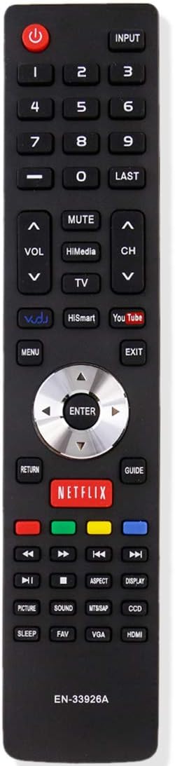 ALLIMITY EN-33926A Replaced Remote Control Fit for HISENSE TV 32H5B 32K20DW 40H5 40H5B 40K366WN 48H5 50H5B 50H5G 50H5GB 50K23DGW 50K610GWN 55K610G...