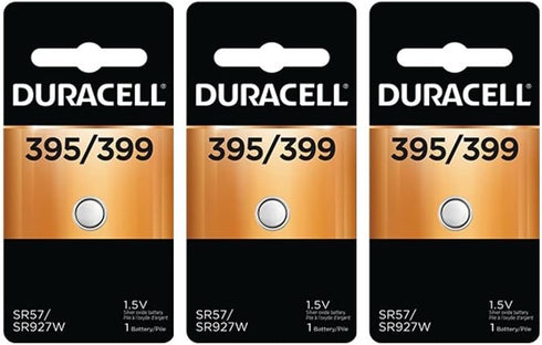Duracell D395/399B Watch/Calculator Battery, 3 Pack...