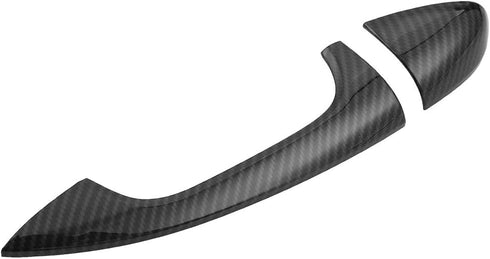 Qiilu Door Handle Covers Carbon Fiber Exterior Door Bowl Cover Trim for C Class W205 2015-2018 GLC X253 2016-2018...