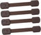 4pcs for Cupboard Drawer Strap Proofing Babyproof Drawers Childproofing Locks Oven Door Plastic Safety Dishwasher Catch Brown Cabinet Cabinets Loc...