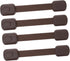 4pcs for Cupboard Drawer Strap Proofing Babyproof Drawers Childproofing Locks Oven Door Plastic Safety Dishwasher Catch Brown Cabinet Cabinets Loc...
