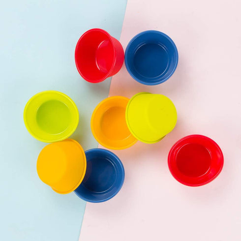Webake Silicone Cupcake Baking Cups Set of 8, Air Fryer Muffin Pan Jumbo Muffin Liners Reusable Large Individual Muffin Tin, 3.5 Inch Mini Cake Pa...