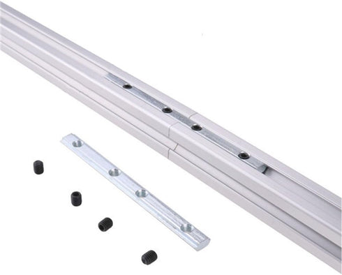 4-Pack 3030 Series Aluminum Profile Straight Line Connector,Length 7 Inch Bracket Fastener with M6 Screw,for T Slot 8mm Aluminum Extrusion Profile...