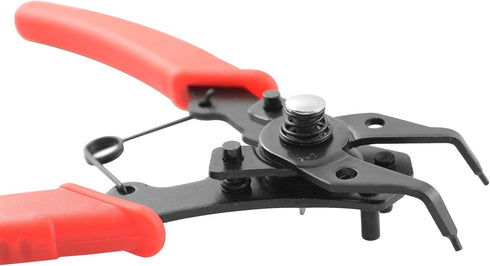 Snap Ring Pliers TAODAN 1Set 4 In 1 C Clips Removal Retaining Set for Automotive and Engine Repair, Interchangeable Jaw Head 45 90 and 180 Degree ...