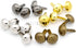 CRAFTMEMORE Round Brads Purse Feet Handbag Nailheads Spike Prong Studs 8MM 10MM 12MM 100 PCS (8 mm (?5/16"), Gold)...