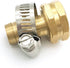 2Pcs Female Brass Garden Hose Thread Garden Water Hose Repair Fitting Connector with Stainless Clamp,1/2" Barb...