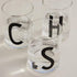 Design Letters Drinking Glasses 11 Oz | Monogrammed Gifts for Men | Tumbler Glass in Scandinavian Design | Engraved Whiskey Glasses | Initial Rock...