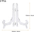 uxcell 2pcs 6.3" Acrylic Easel Stand, Folding Display Plate Holder Clear for Decorative Picture Frame...