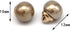 10mm Round Beige Faux Pearl Buttons with Gold Metal Shank, for Clothes, Shirts, Skirts, Wedding Dresses, DIY Crafts, Handmade Sewing Accessories(2...