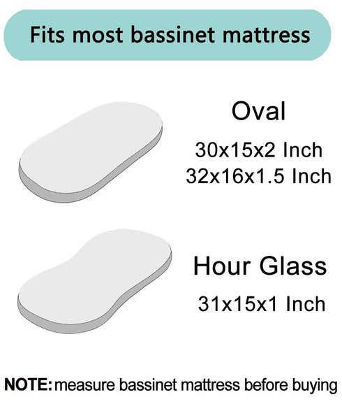 Pro Goleem Satin Bassinet Sheet Great for Baby Hair Soft Silk Feeling Sheet for Cradle or Bassinet Pad?Mattress for Boys and Girls Gift for Newbor...