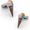 Ice Cream Cone with Three Ball Cufflinks...