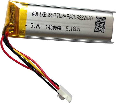 1400mAh Battery Replacement for Sena Outrush Motorcycle Helmet Bluetooth Intercom System, Outrush R Battery, Outrush M Battery Replacement FURY He...