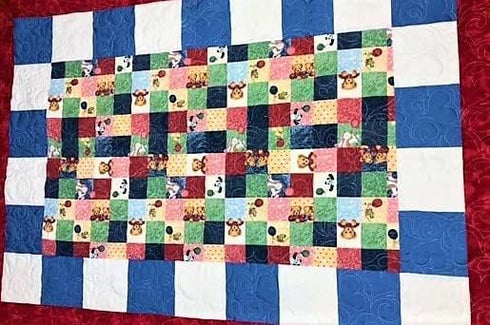 Splash of Love - Edge to Edge Stencil, Continuous Line Template for Free Motion Quilting, Domestic Machine Quilting, Hand Quilting, Long-Arm Quilt...