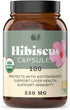 Complete Natural Products Organic Hibiscus Capsules - 100 Count, 550mg, Antioxidant & Herbal Hibiscus Flower Capsules...