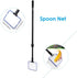 5 in 1 Aquarium/Fish Tank Cleaning Kit/Tool, Algae Scraper, Fish Net, Sponge, Plant Fork, Gravel Rake, Length Adjustable from 21 inches to 31 inch...