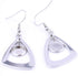 20pcs Stainless Steel Triangle Earring Base 8mm 10mm Round Cameo Cabochon Bezel Setting Blanks DIY Ear Hooks findings (8mm)...