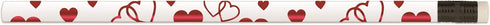 Heart Pencils, Valentine Pencils (24 pencil set) (White)...
