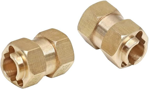 Brass Wheel Hex Hub 10mm(+6mm) Extenders Adaptor Set for 1/18 TRX4M Upgrade Parts RC Crawler Car...