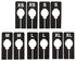 NAHANCO QSDBWKIT2, Black Rectangular Clothing Size Dividers with White Print for XS-XL, Kit of 25 (5 Sizes of 5 Each)...