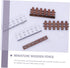 Toyvian Dollhouse Fence Woodsy Decor Miniature Ornaments Outdoor Lawn Decor 10pcs Miniature Edging Fence Landscape Decor Mini Fence White Picket F...
