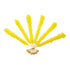 Extra Large Rock Candy Sticks: 6 Yellow Rock Candy Sticks - Banana - Individually Wrapped for Party Favors, Candy Buffet, Showers, Receptions, Old...