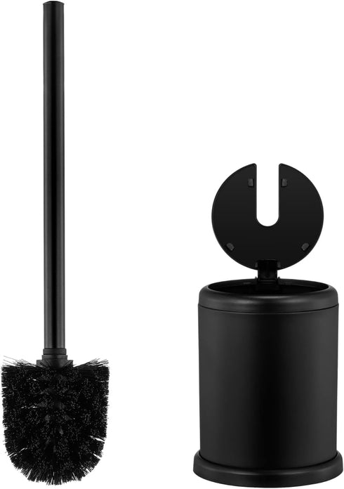 ToiletTree Products Deluxe Toilet Brush with Lid - Black...