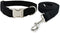 Dog Collar and Leash Set?Soft & Comfy Velvet Dog Collar and Leash with Heavy Duty Metal Buckle and D-Ring Adjustable Collars for Small Medium Larg...