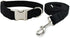Dog Collar and Leash Set?Soft & Comfy Velvet Dog Collar and Leash with Heavy Duty Metal Buckle and D-Ring Adjustable Collars for Small Medium Larg...