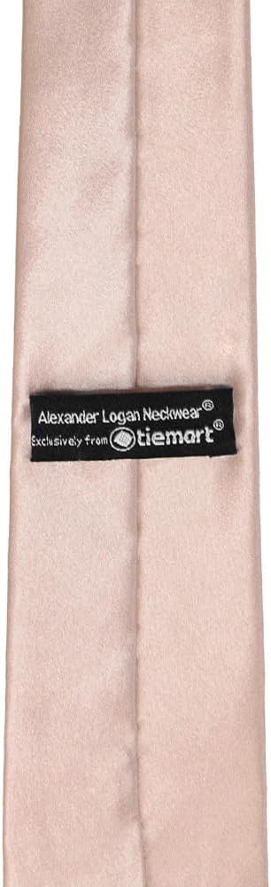 tiemart Slim 2.5" Width Solid Color Necktie...