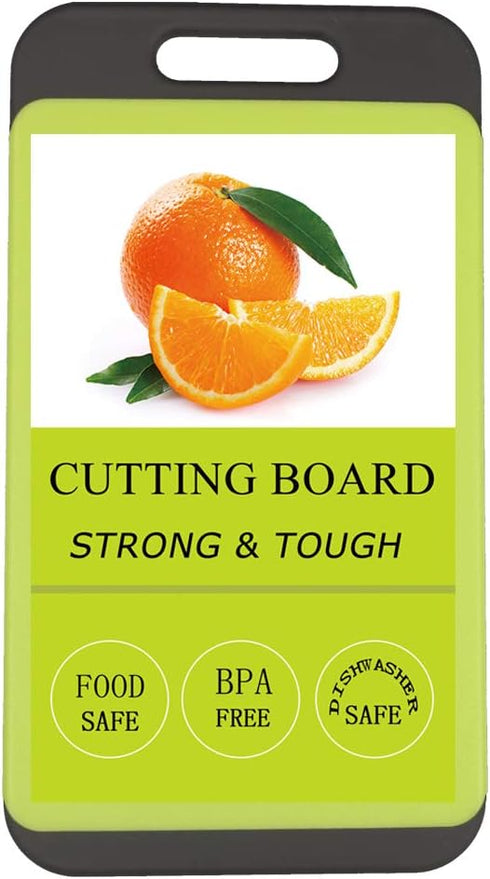 Mini Kitchen Cutting Board Mats, BPA Free, Dishwasher Safe, Juice Grooves, Thicker Boards, Easy Grip Handle, Non Porous, 2 pack...