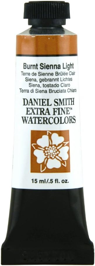 Daniel Smith Extra Fine Watercolor Paint, 15ml Tube, Burnt Sienna Light, 284600230...
