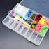 ericotry Embroidery Floss Organizer Box 24 Adjustable Grids with 50pcs Plastic Floss Bobbins and 552 Pcs Floss Number Stickers for Cross Stitch an...