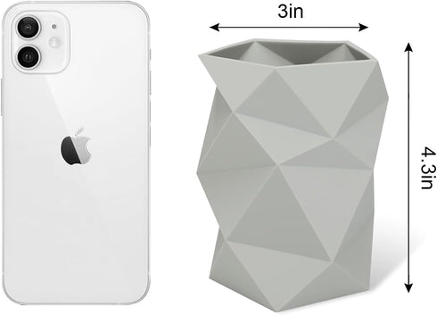 Creative Design Silicone Pen and Pencil Holder (Grey)...