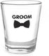 Wedding Party Bow Tie Shot Glass, Groom...