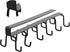 Cups Storage Hooks, Kitchen Utensil Hanging with 6 Hooks, Cup Holder Hanger Hook Rack Holder Under Cabinet Closet without Drilling(Black)...