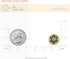 20 pcs Vintage Enamel Flower Metal Shank Sewing Coat Buttons -18mm -11/16"...