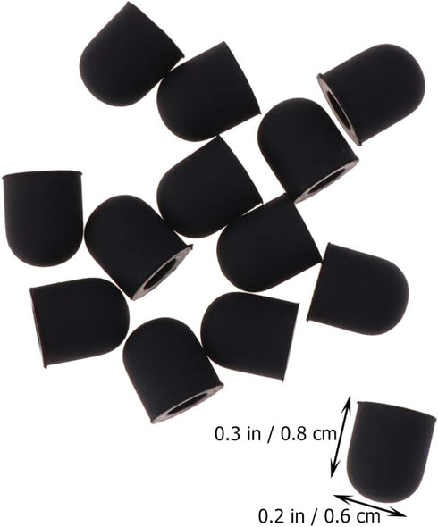 Hemobllo 15pcs Stylus Pen Tip Replacement Rubber Tips for Stylus Touch Pen Touchscreen Pen (Outer Diameter 6mm, Inner Diameter 3.6mm)...