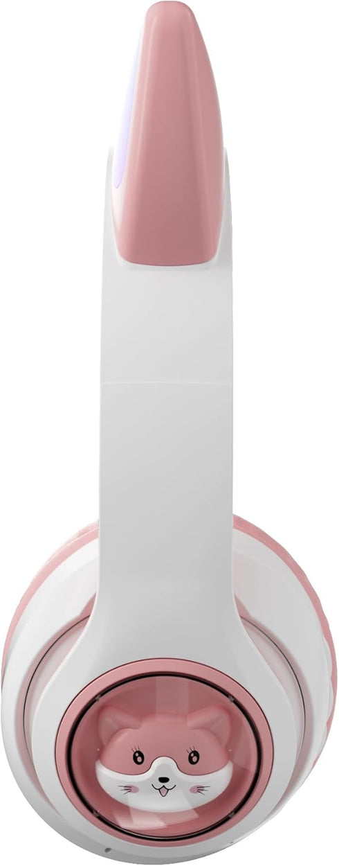 Cat Ear Bluetooth Headphones,Toddlers Kids wireless Headphones for boys girls Amazon Fire Tablet/Laptop/Pad/School (white pink 2)...