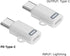 iPhone 15 Charging Adapter,MFi Certified USB C Male to Lightning Female Connector Type-C to 8 Pin PD Fast Charging Converter Data Sync for iPhone ...