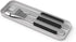 MONBENTO - Cutlery Set MB Slim Box Onyx for Lunch Box - 3 Pieces Fork Knife Spoon - Flatware Set Work Lunch Packing - Suitable for MB Original & M...